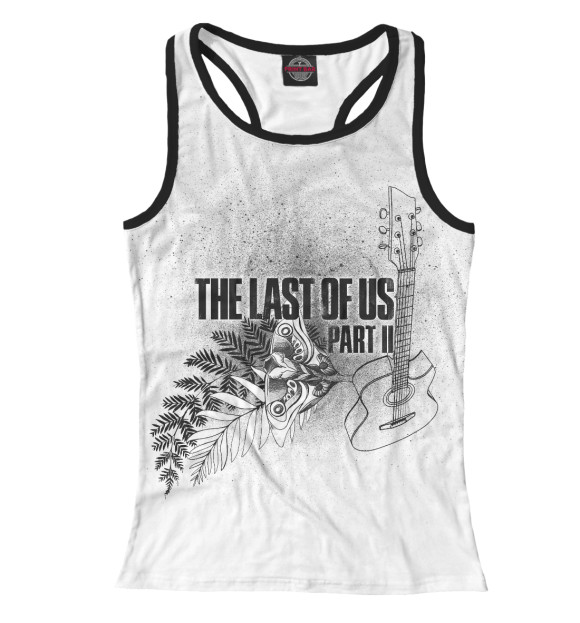 Женская майка-борцовка с изображением The Last of Us Part II цвета Белый