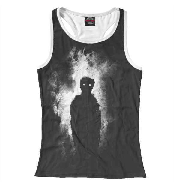 Женская майка-борцовка с притом Человечность цвета Белый Женская майка-борцовка с изображением Человечность цвета Белый