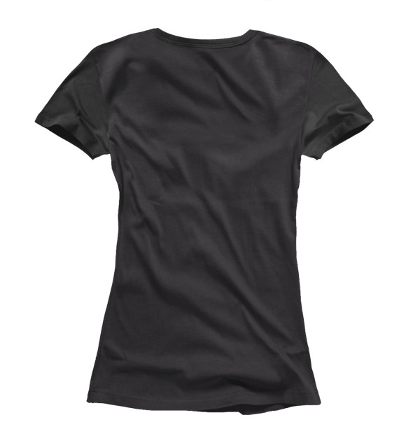 Женская футболка с изображением Mid or feed цвета Белый