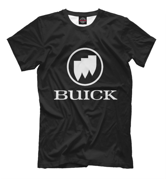 Мужская футболка с изображением Buick цвета Белый