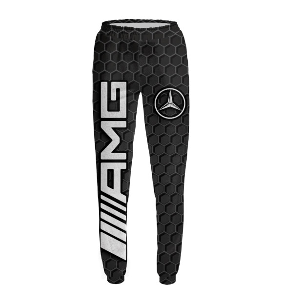 Женские спортивные штаны с изображением Mercedes цвета Белый