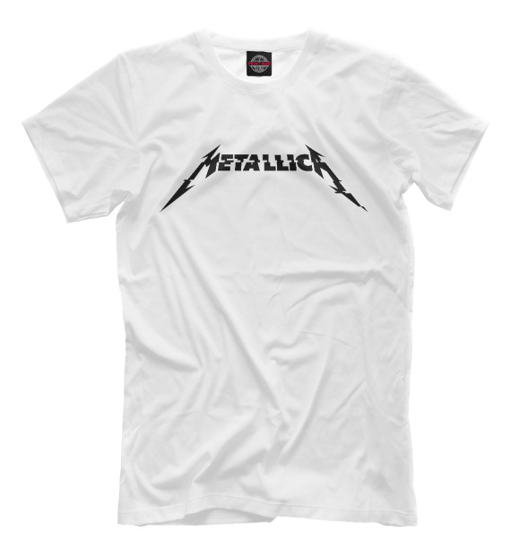 Мужская футболка с изображением Metallica цвета Белый