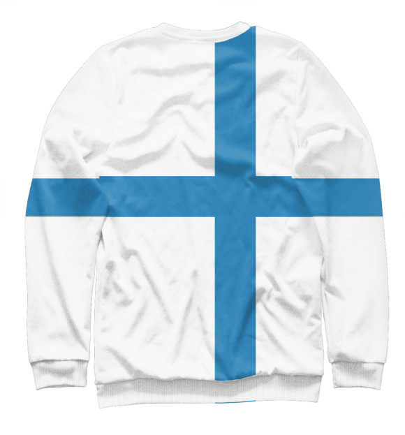 Свитшот для девочек с изображением Сборная Финляндии цвета Белый