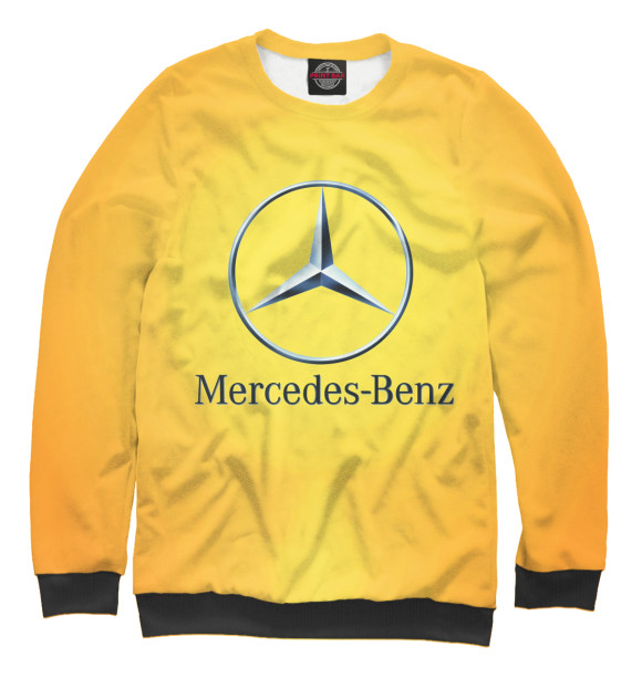 Свитшот для мальчиков с изображением Mercedes Benz цвета Белый