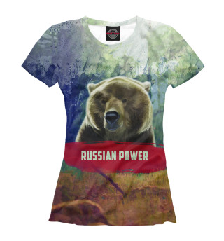 Женская футболка Русская Сила
