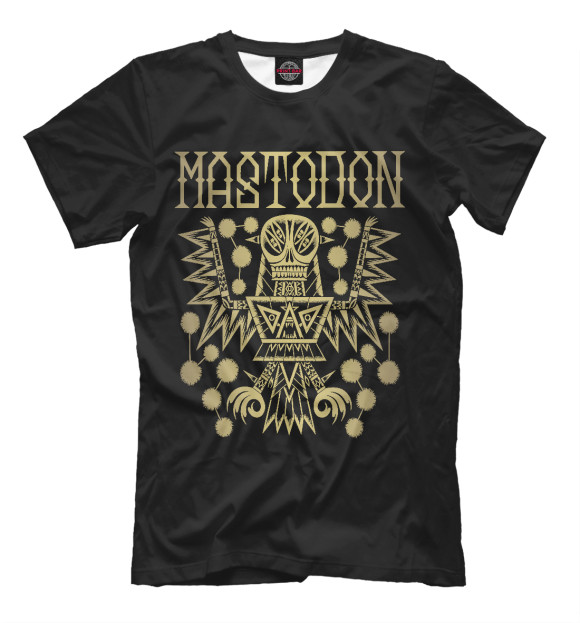 Мужская футболка с изображением Mastodon цвета Черный