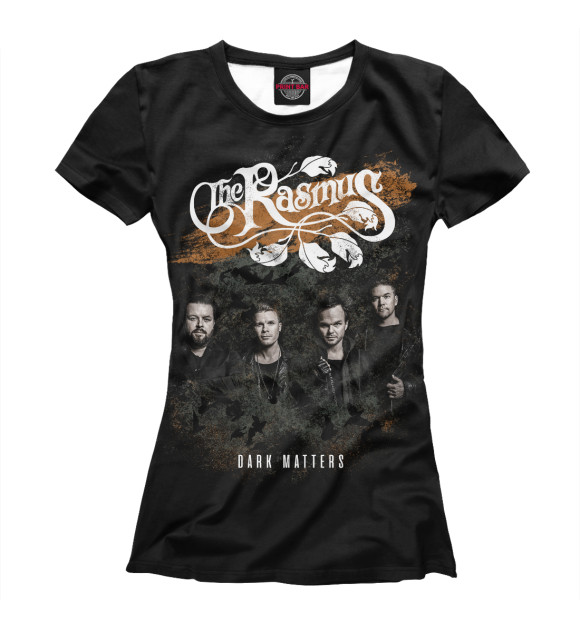 Женская футболка с изображением The Rasmus цвета Белый
