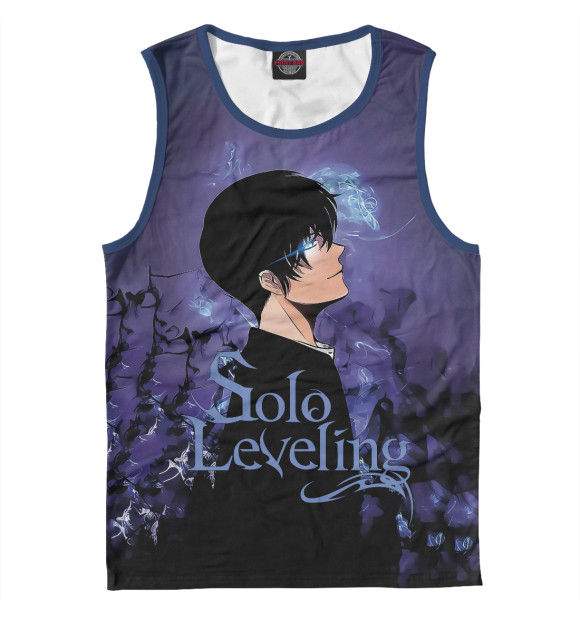 Майка для мальчика с изображением Поднятие уровня в одиночку цвета Белый