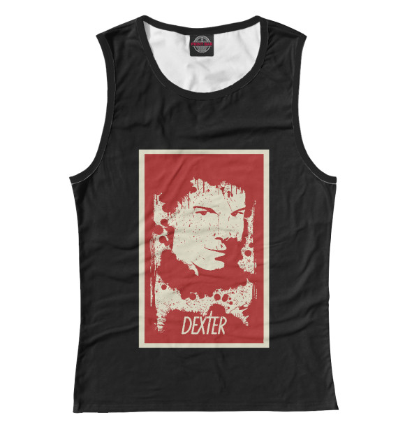Майка для девочки с изображением Dexter цвета Белый
