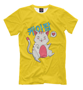 Мужская футболка K-POP cat