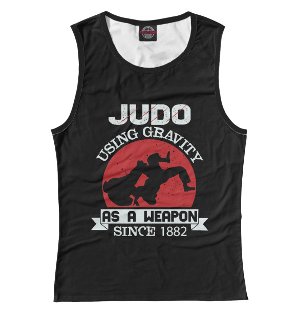 Майка для девочки с изображением Judo 1882 цвета Белый