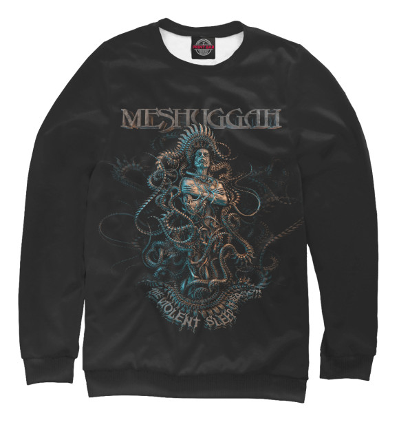 Женский свитшот с изображением Meshuggah цвета Белый