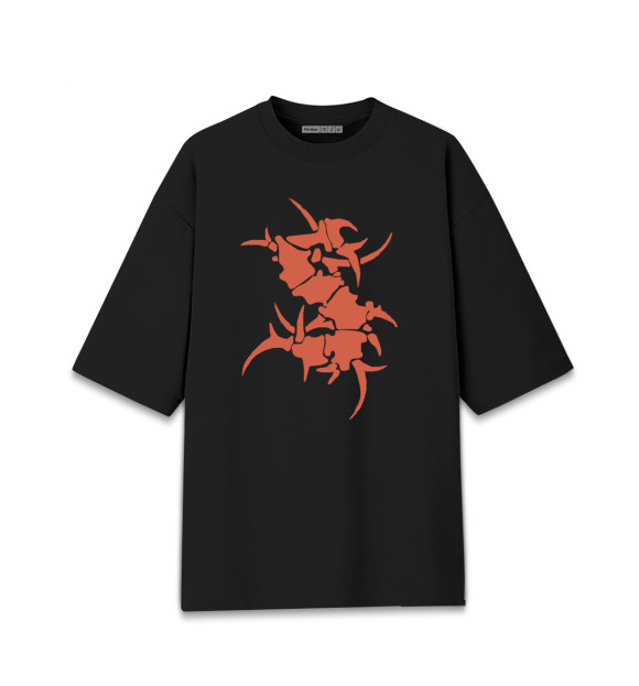 Мужская футболка оверсайз с изображением Sepultura цвета Черный