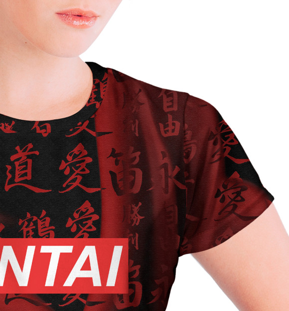 Футболка для девочек с изображением Hentai цвета Белый
