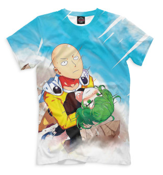 Мужская футболка One-Punch Man сайтама и тацумаки