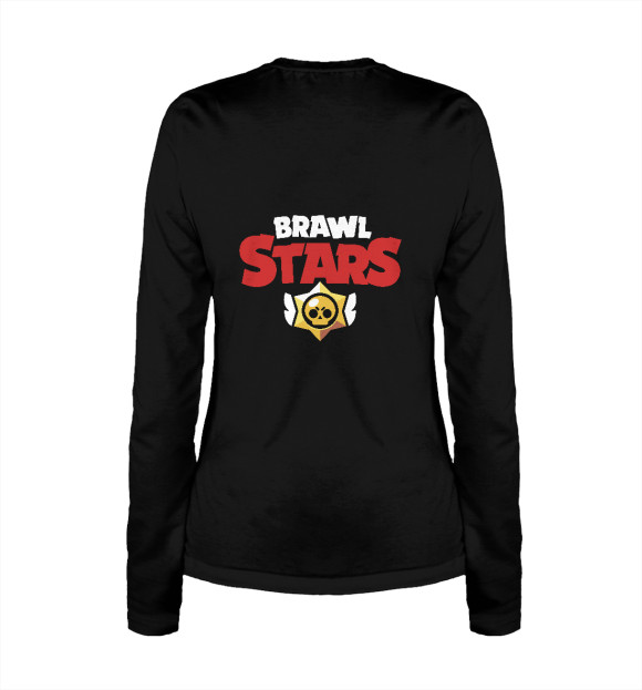 Женский лонгслив с изображением Brawl Stars цвета Белый
