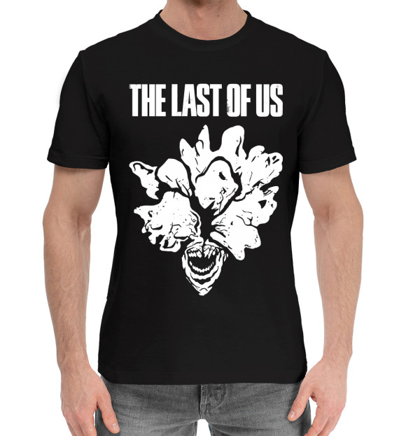 Мужская хлопковая футболка с изображением The Last of Us цвета Черный