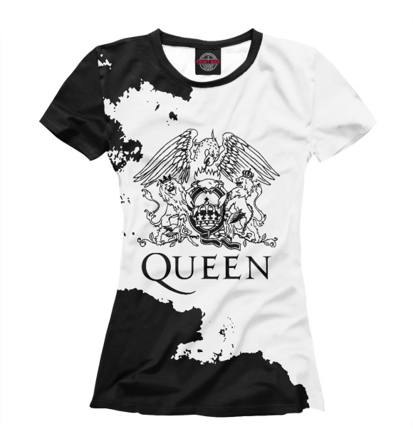 Женская футболка с изображением Queen цвета Белый