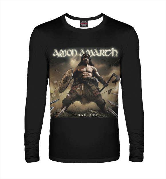 Мужской лонгслив с изображением Amon amarth цвета Белый