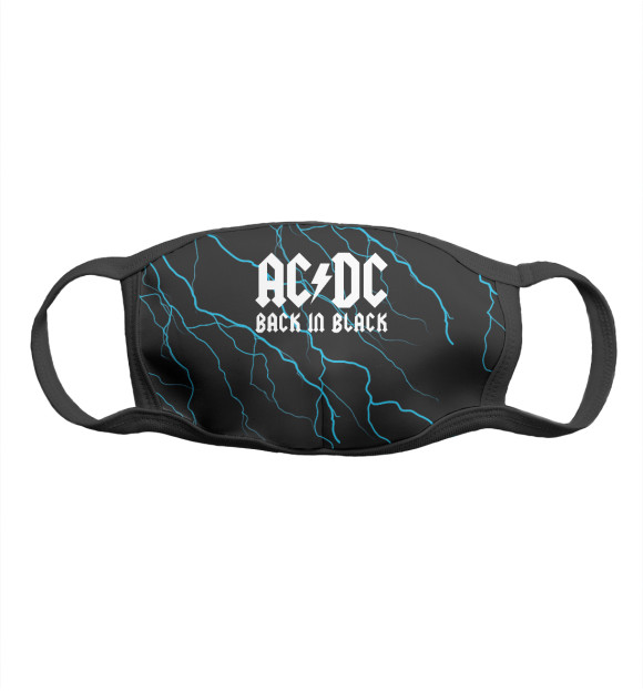 Маска тканевая с изображением AC/DC цвета Белый