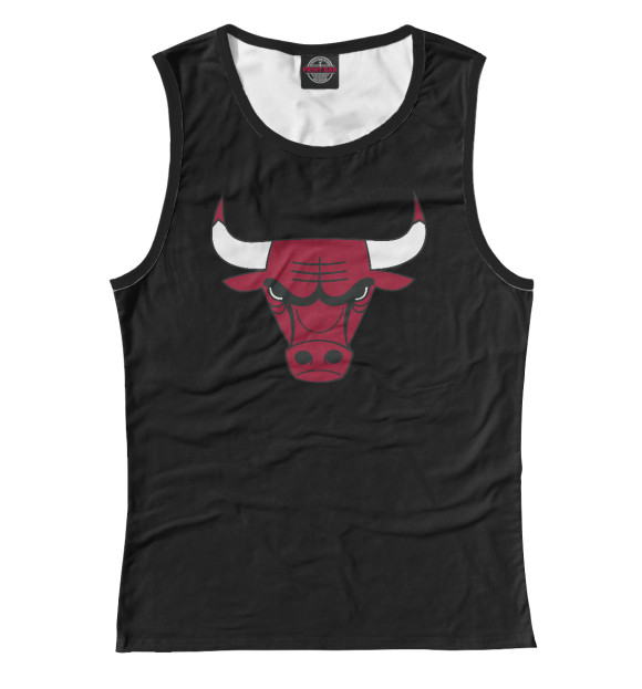 Майка для девочки с изображением Chicago Bulls цвета Белый