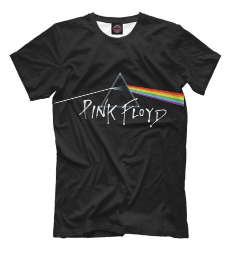 Футболки Print Bar Pink Floyd: Пинк Флойд лого и радуга виниловые пластинки pink floyd пинк флойд the piper at the