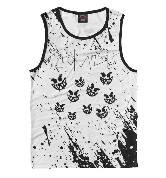 Мужская майка с изображением PYROKINESIS цвета Белый