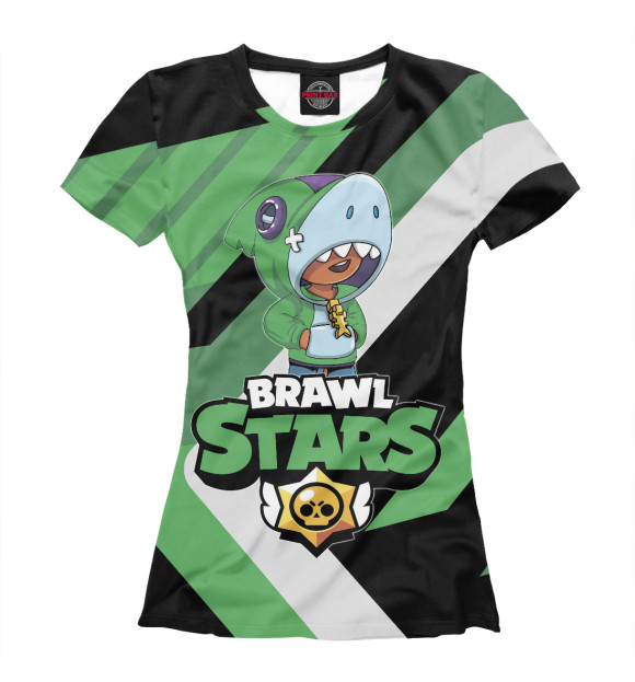 Футболка для девочек с изображением Brawl Stars цвета Белый