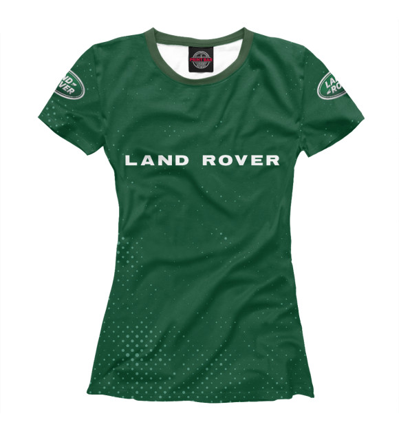 Женская футболка с изображением Land Rover цвета Белый