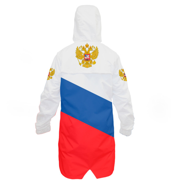 Дождевик с изображением Россия цвета Белый