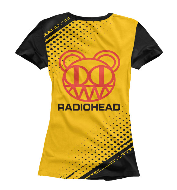 Женская футболка с изображением Radiohead цвета Белый