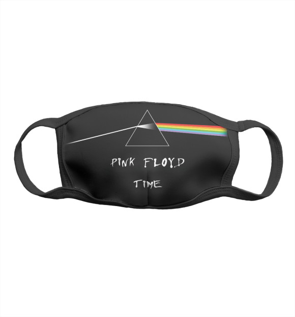 Маска тканевая с изображением Pink Floyd Time цвета Белый