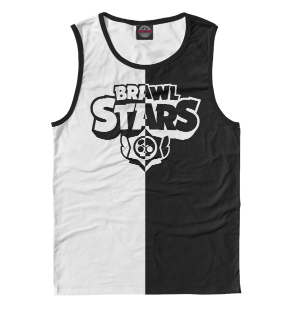 Мужская майка с изображением Brawl Stars цвета Белый