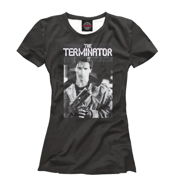 Футболка для девочек с изображением Terminator 1 цвета Белый