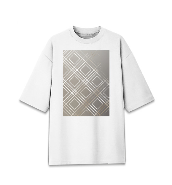 Мужская футболка оверсайз с притом Вдохновлённые Dior цвета Белый Мужская футболка оверсайз с изображением Вдохновлённые Dior цвета Белый