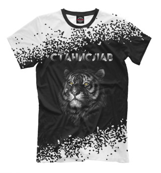 Мужская футболка Станислав + Тигр