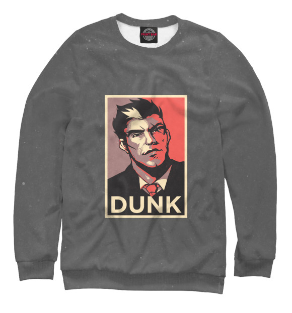 Свитшот для мальчиков с изображением Dunk цвета Белый