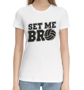 Хлопковая футболка для девочек Set Me Bro