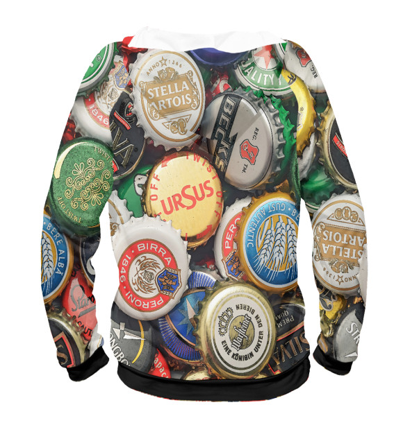 Мужское худи с изображением Пивная тема цвета Белый