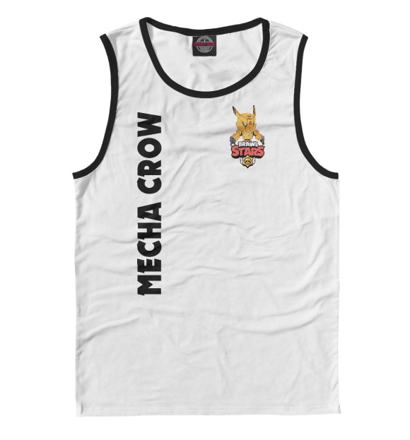 Мужская майка с изображением Brawl Stars CROW цвета Белый