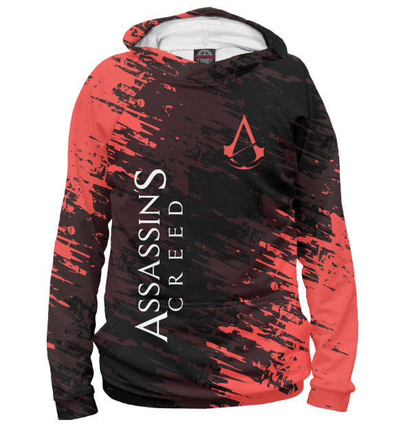 Женское худи с изображением Assassin's Creed цвета Белый