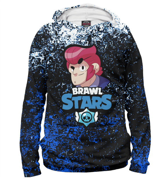 Мужское худи с изображением Brawl Stars цвета Белый