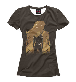 Женская футболка Силуэт рыцаря