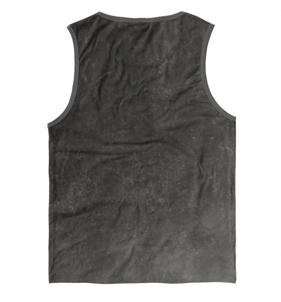 Мужская майка с изображением Shoot manual (distressed) цвета Белый