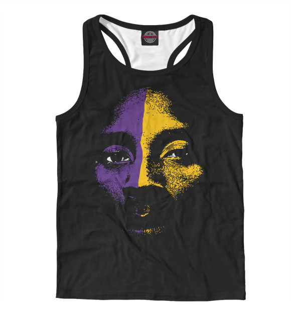 Мужская майка-борцовка с изображением Kobe Bryant цвета Белый