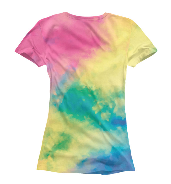 Футболка для девочек с изображением Краски Холи цвета Белый