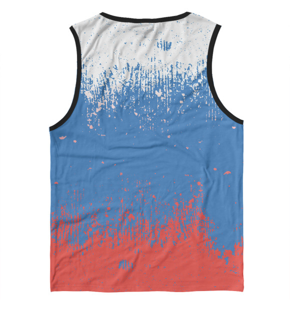 Майка для мальчика с притом Флаг России цвета Белый Майка для мальчика с изображением Флаг России цвета Белый