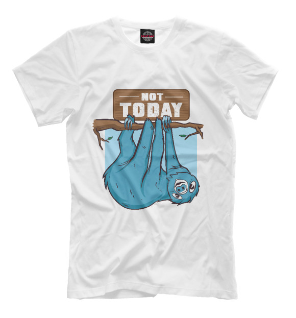 Футболка для мальчиков с изображением Not today цвета Белый