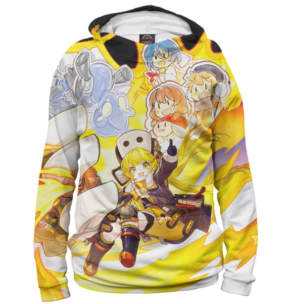 Мужское худи с изображением Хук цвета Белый