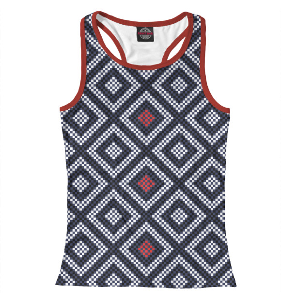 Женская майка-борцовка с изображением USSR цвета Белый